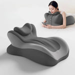 coussin ergonomique gris mousse mémoire forme support cou thorax latéral abdomen cheville mollet cuisse