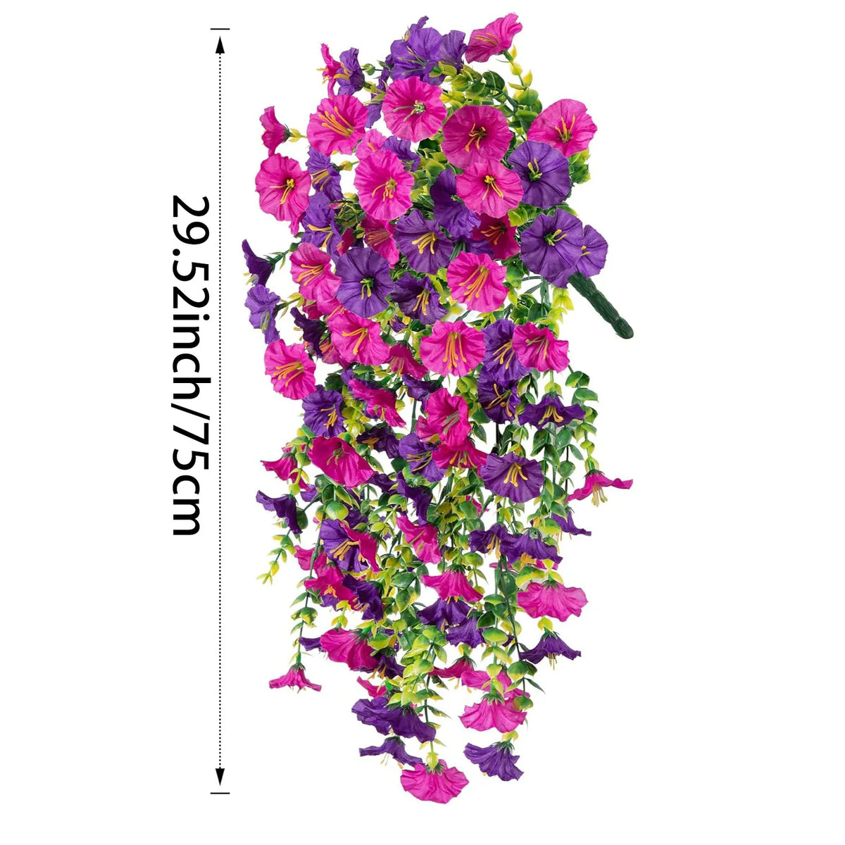 fleurs artificielles violet rose jaune petunia simulation crochet décoration intérieure mariage anniversaire