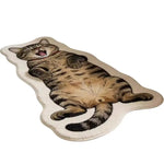tapis coton jute blanc beige marron gris motif chat fourrure moderne chambre salon