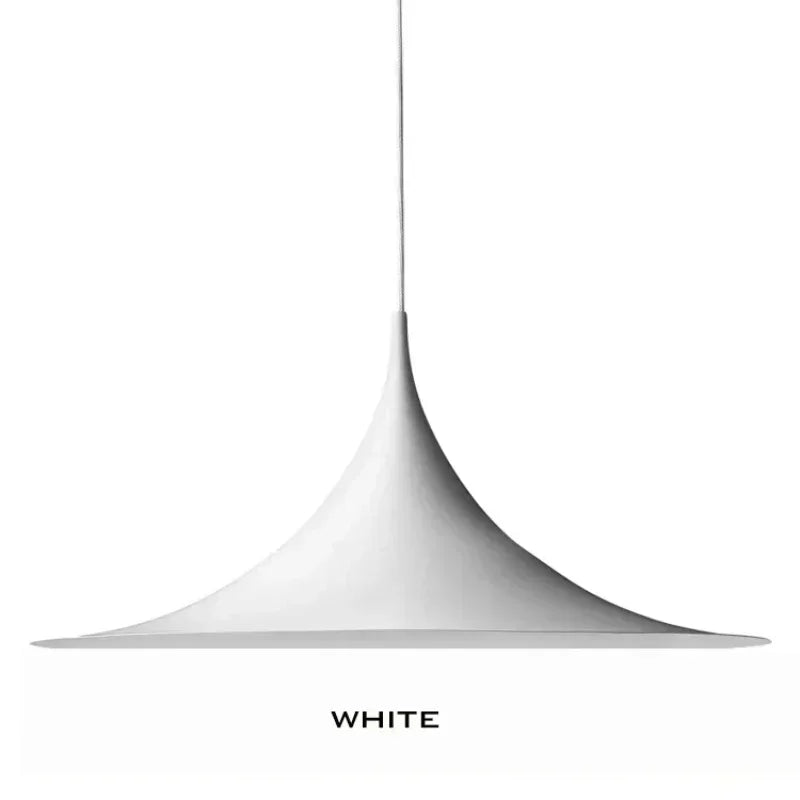 suspension lumineuse pendentif moderne noir blanc ampoule e27 métal certification flux luminescent