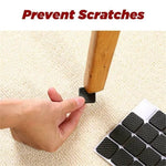 protector meuble adhésif noir anti dérapant micro perforé pratique table chaise protection rond carré
