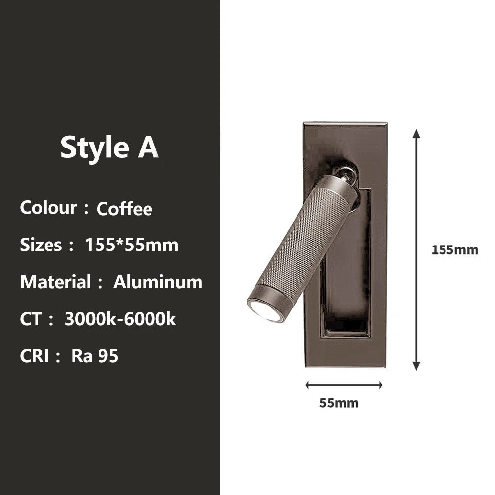 lampe table pliable moderne fixée mur noir or gris texture tissée éclairage quotidien led