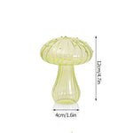 vase transparent moderne verre rouge jaune vert orange bleu intérieur fleur pot decoration