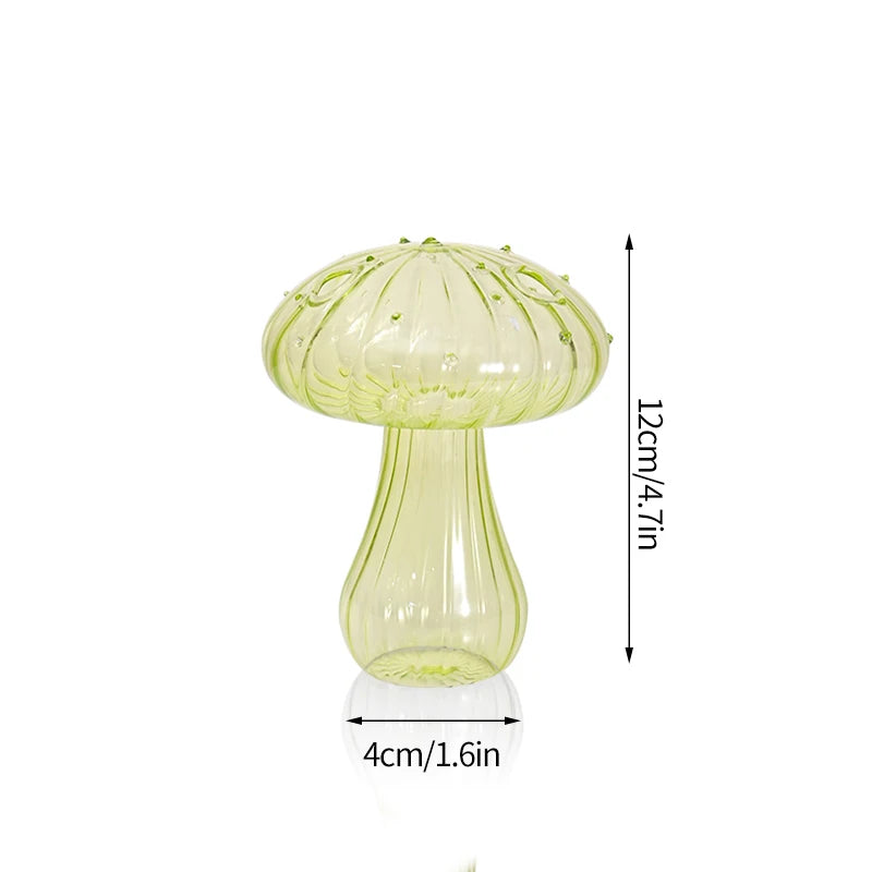 vase transparent moderne verre rouge jaune vert orange bleu intérieur fleur pot decoration