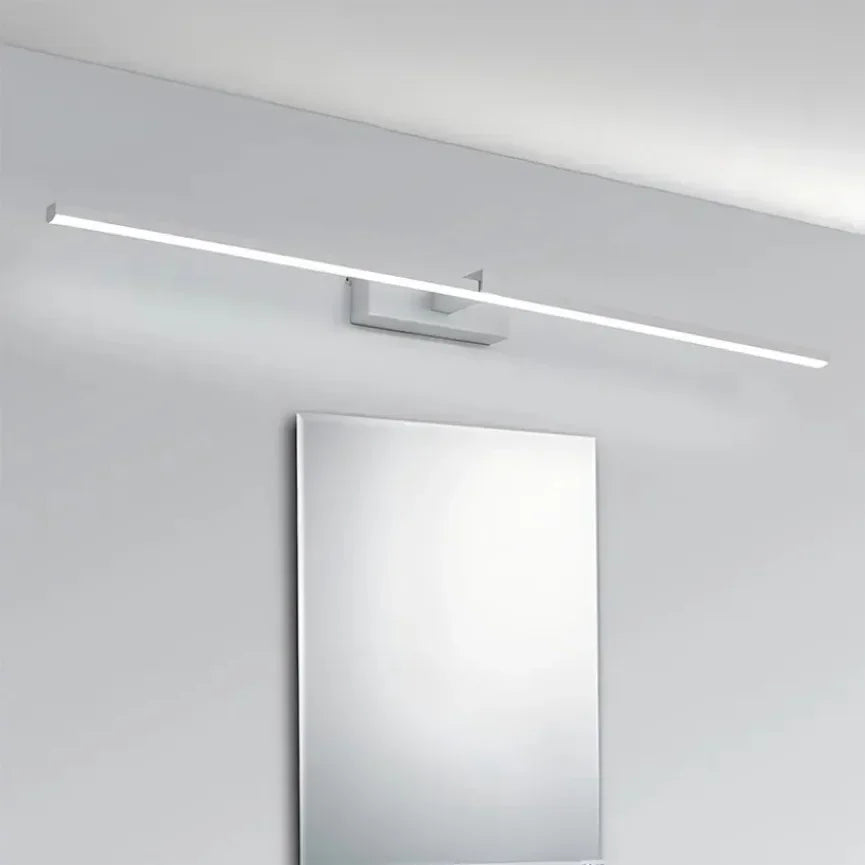 lampe miroir moderne noir blanc led mur 40cm 60cm 80cm 100cm