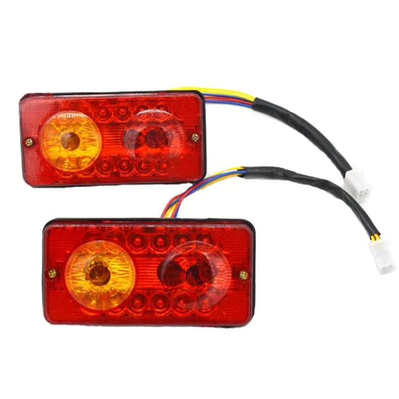 feu arrière led rouge jaune transparent moderne câbles multicolores tricycle électrique 12v dc