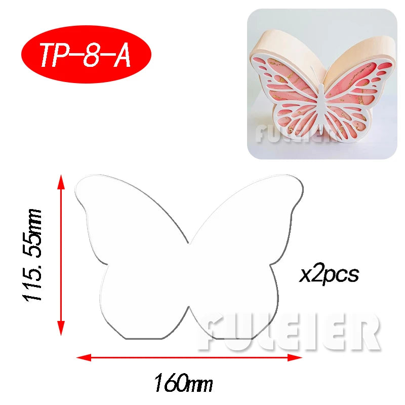 plaque gateau acrylique transparente motif floral geometrique decoratif festive fleurs artificielles multicolore blanc rose