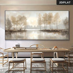 toile peinte paysage abstrait moderne minimaliste 20x40cm 30x60cm 40x80cm 50x100cm 60x120cm 70x140cm