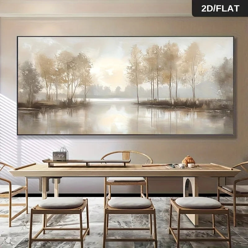 toile peinte paysage abstrait moderne minimaliste 20x40cm 30x60cm 40x80cm 50x100cm 60x120cm 70x140cm