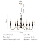 lustre salon doré bois classique têtes sans ombre éclairage hall chambre