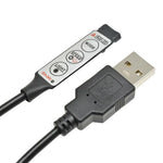 câble usb noir connecteur usb contrôleur led boutons mode vitesse lumiere série moderne
