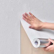 Papier peint autocollant blanc 3D résistant à l'humidité pour décoration murale salon et chambre