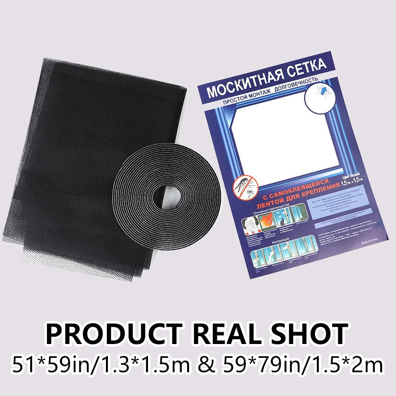 filet anti moustiques noir maille fine velcro extérieur maison camping voyage moderne