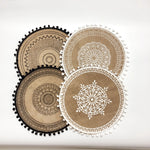 Set de table bohème vintage en jute