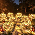 lumières solaires feu d'artifice multicolores moderne extérieures ip65 led fixations piquets jardin terrasse