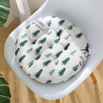 coussin chaise rond confortable mousse polyestère motif géométrique repas siège maison