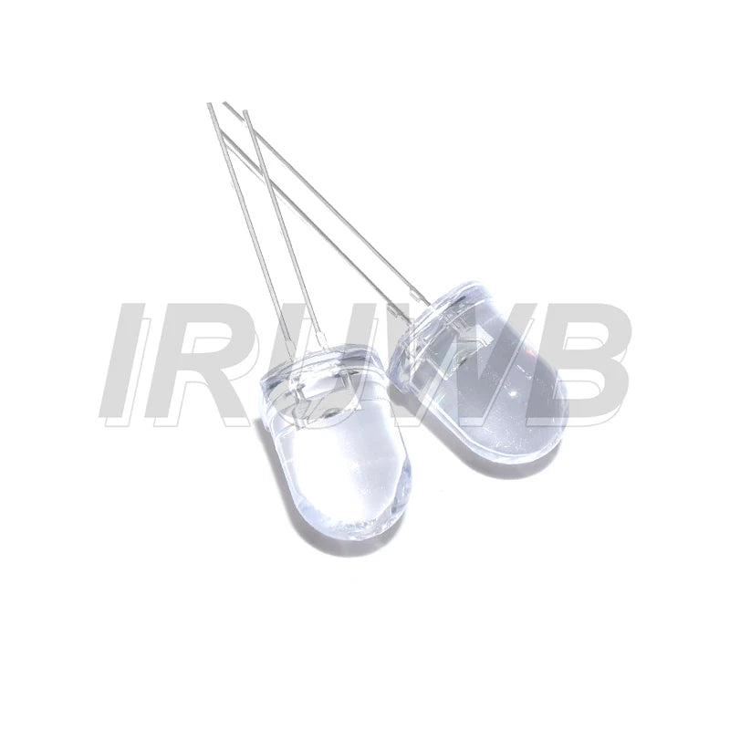 diodes led transparentes modernes 3v 20ma couleurs rouge vert bleu jaune blanc