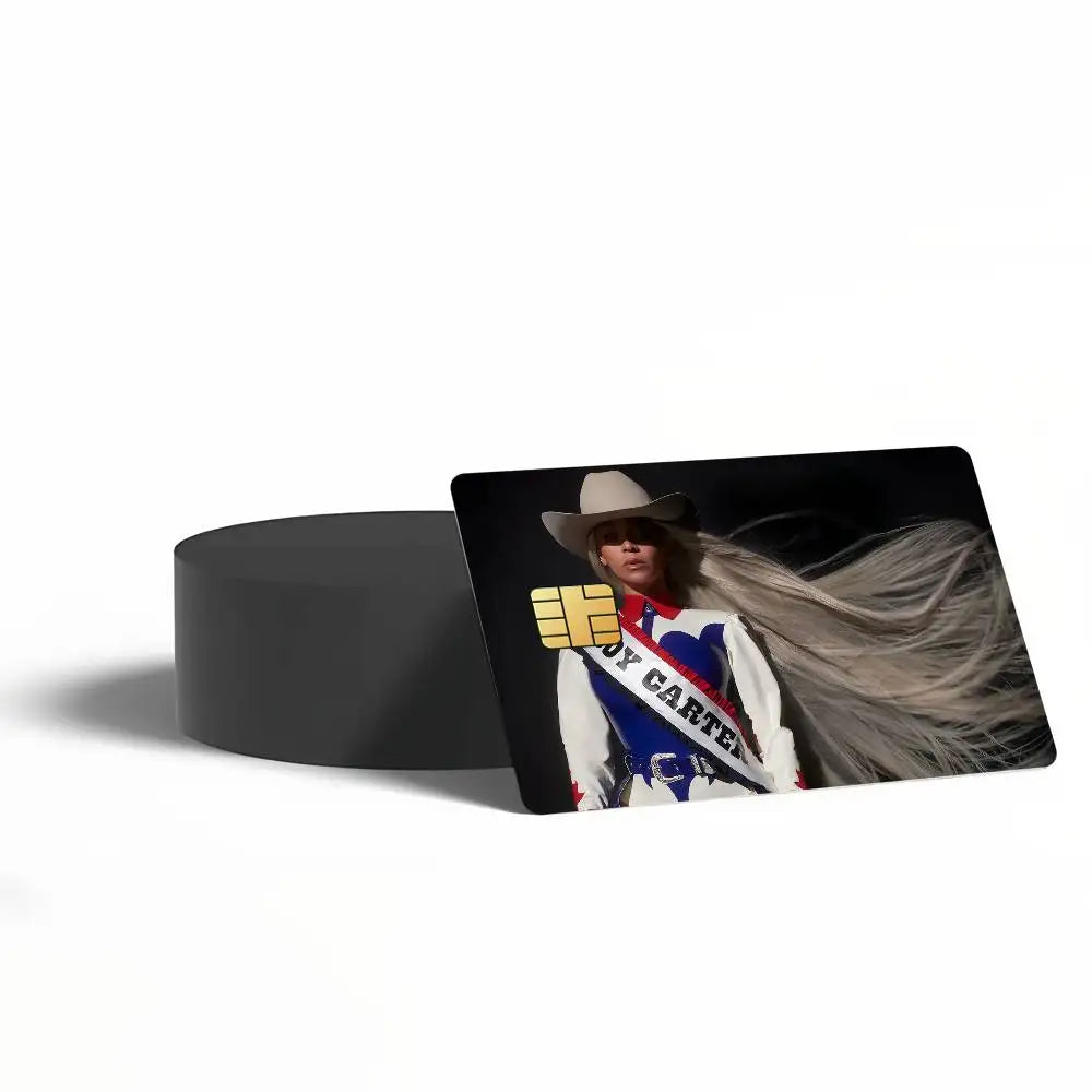 stylo bille personnalisable carte crédit étanche résistance rayures americain chanteuse beyonce moderne couleurs vives