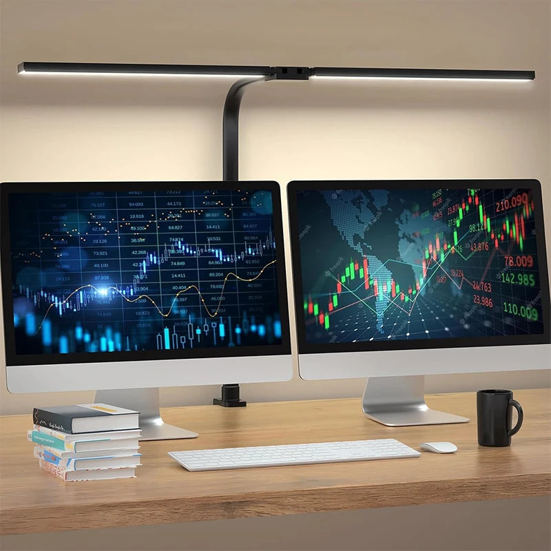 lampe noir moderne gooseneck flexible double tête led 249 2000 lumens