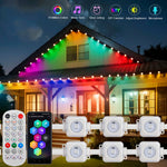 guirlande lumineuse multicolore moderne 30 leds wifi télécommande adhésif 10m 15m 30m