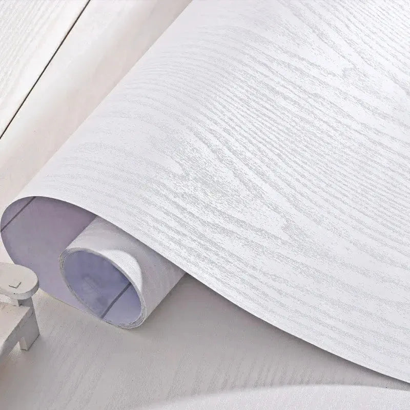 papier peint auto adhésif texture bois moderne beige gris decoration maison diy chambre salon