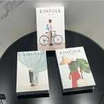 Lot de 3 faux livres décoration luxe sur table basse moderne