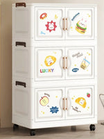 organisateur vêtements armoire tiroirs dessins animés ours lapins moderne blanc roulettes pliable chambre salon