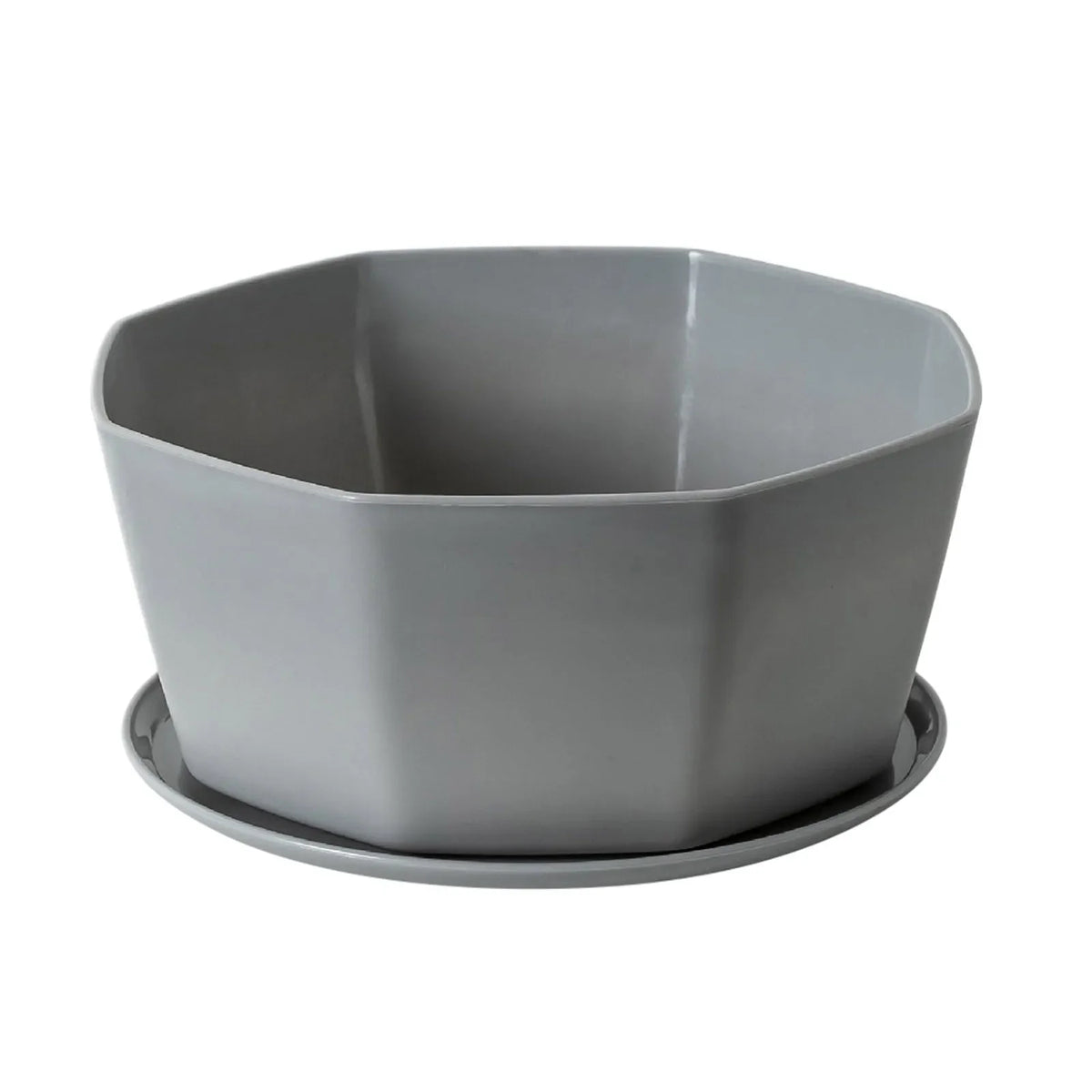cache pot moderne plastique blanc gris noir jaune hexagonal plante intérieure drainage set pièces