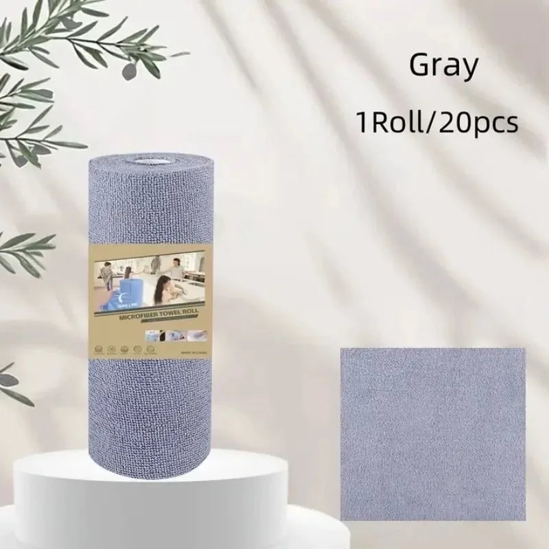 lingettes nettoyage réutilisables microfibre rose gris vert durables machine laver