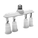 adaptateur led e27 blanc moderne vis splitter cable électrique fixations opaques