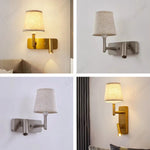 lampe murale moderne or abatjour beige minimaliste led chambre salle manger