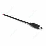 câble électrique 5.5x2.1mm noir femelle mâle adaptateur dc 24v certification rohs led cctv alimentation