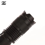 lampe torche noire anti dérapante moderne clip certifiée