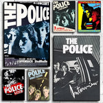 affiche vintage rock groupe police noir blanc bleu jaune salon chambre kawaii déco