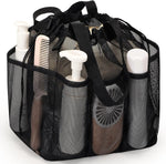 Sac douche maille rose réutilisable cordon serrage rapide respirant voyage gym