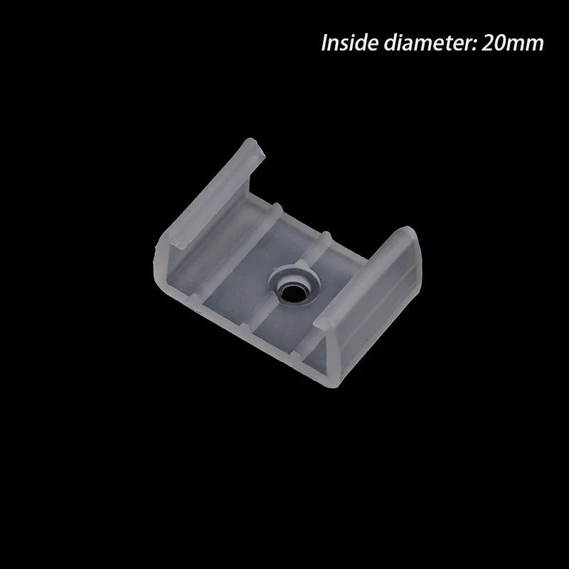 clips fixation transparent modernes vis led bande fibres 10mm 12mm 14mm 17mm 20mm