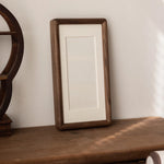 cadre photo bois minimaliste marron clair blanc decoration intérieur japonais rustique