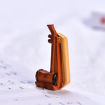décoration miniature piano figurine résine marron orange noir réaliste texture relief opacité