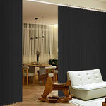 rideau moderne rayures verticales blanc gris bleu noir opacifiant insonorisation chambre salon
