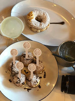 pics gâteau bois gravure fleur initiales date mariage rustic champetre cupcake pâtisserie 100 pièces
