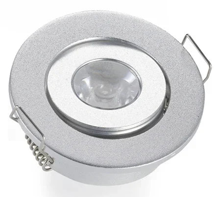 spot led argenté moderne armoire vitrine meuble vin clips fixation acier