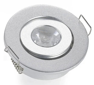 spot led argenté moderne armoire vitrine meuble vin clips fixation acier