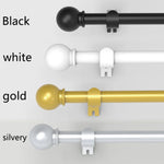 tringles rideau noir blanc doré argent moderne sphère décorative clips