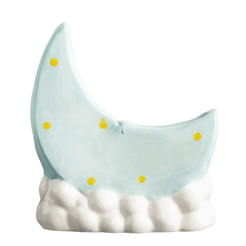 porte spirale anti moustiques lune nuages jaune bleu rose bohème aromathérapie décoration intérieure
