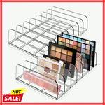organisateur maquillage transparent palette fards plastique moderne rangement poudre cosmétique