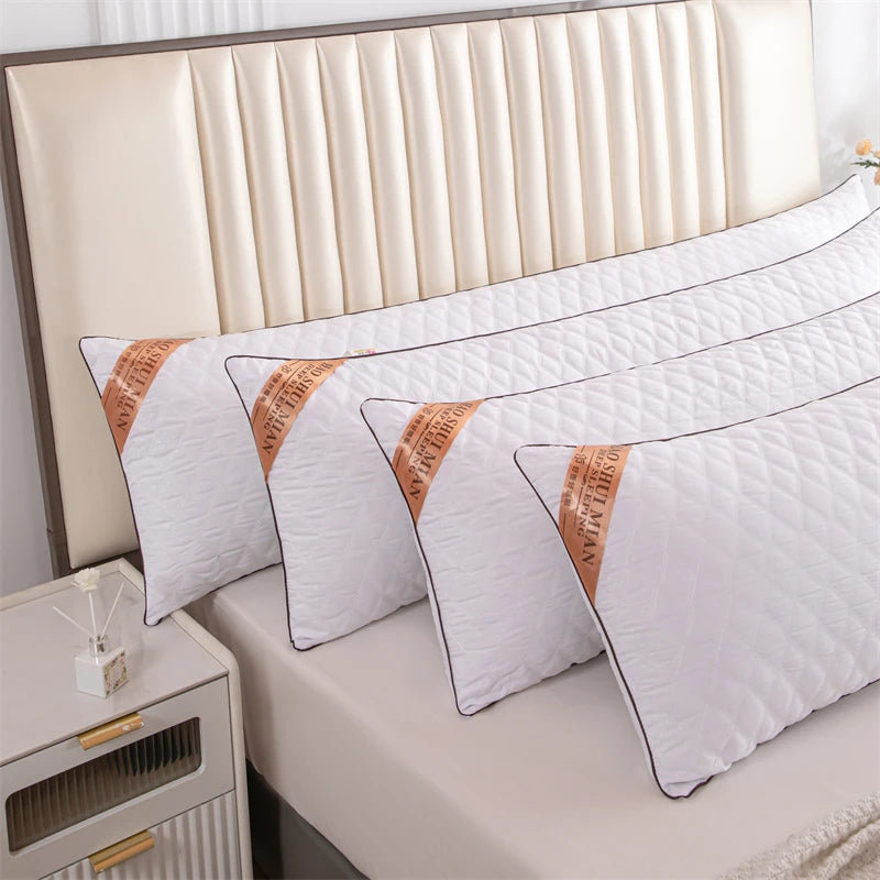 oreillers blancs quiltés motifs géométriques modernes 48x100cm 48x120cm 48x150cm 48x180cm