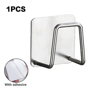 porte savon porte coupe porte serviette égouttoir adhésif acier inoxydable support séchage multiple utilisation