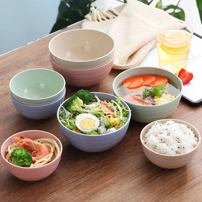 assiettes soupe modernes respectueuses l'environnement rose beige vert bleu opaques texture fine