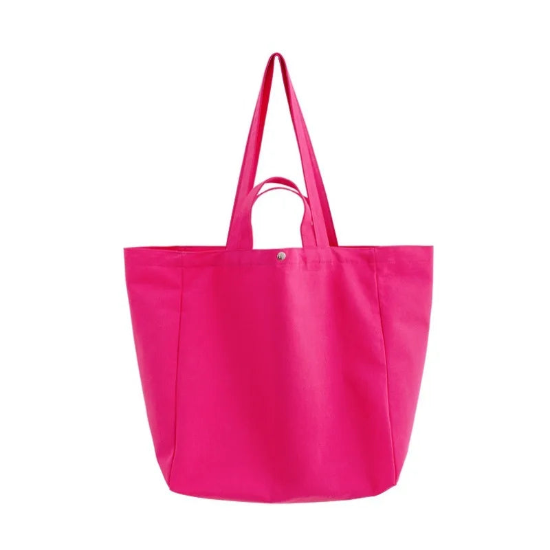 sac main décontracté polyester fermeture éclair couleurs blanc rose jaune violet vert noir