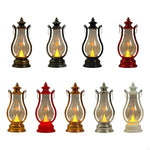 lanterne décorative rouge doré transparente effet vieilli vintage camping mariage
